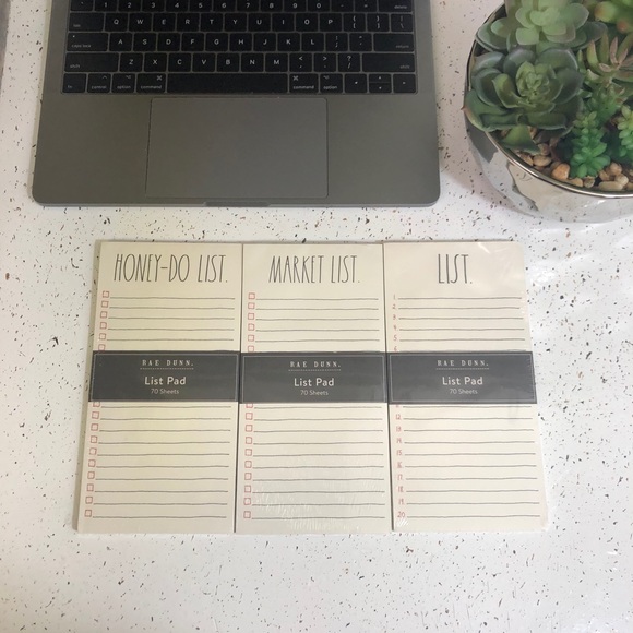 3 Rae Dunn List Pads - Picture 3 of 3